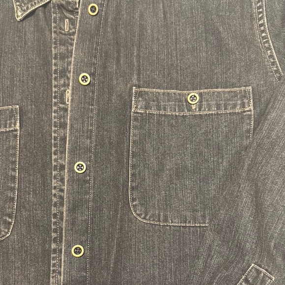Ralph Lauren Jeans Co. Dark Gray Denim Button-Up Shirt - Picture 4 of 7